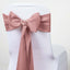 5 Pack Polyester Chair Sashes Dusty Rose 6"x108" - Linen Luxes