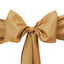 5 Pack Polyester Chair Sashes Gold - Subtle Elegance for Special Occasions 6"x108" - Linen Luxes