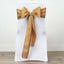 5 Pack Polyester Chair Sashes Gold - Subtle Elegance for Special Occasions 6"x108" - Linen Luxes