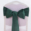 5 Pack Polyester Chair Sashes Hunter Emerald Green 6"x108" - Linen Luxes