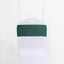5 Pack Polyester Chair Sashes Hunter Emerald Green 6"x108" - Linen Luxes