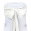 5 Pack Polyester Chair Sashes Ivory 6"x108" - Linen Luxes