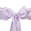 5 Pack Polyester Chair Sashes Lavender Lilac 6"x108" - Linen Luxes