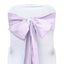 5 Pack Polyester Chair Sashes Lavender Lilac 6"x108" - Linen Luxes