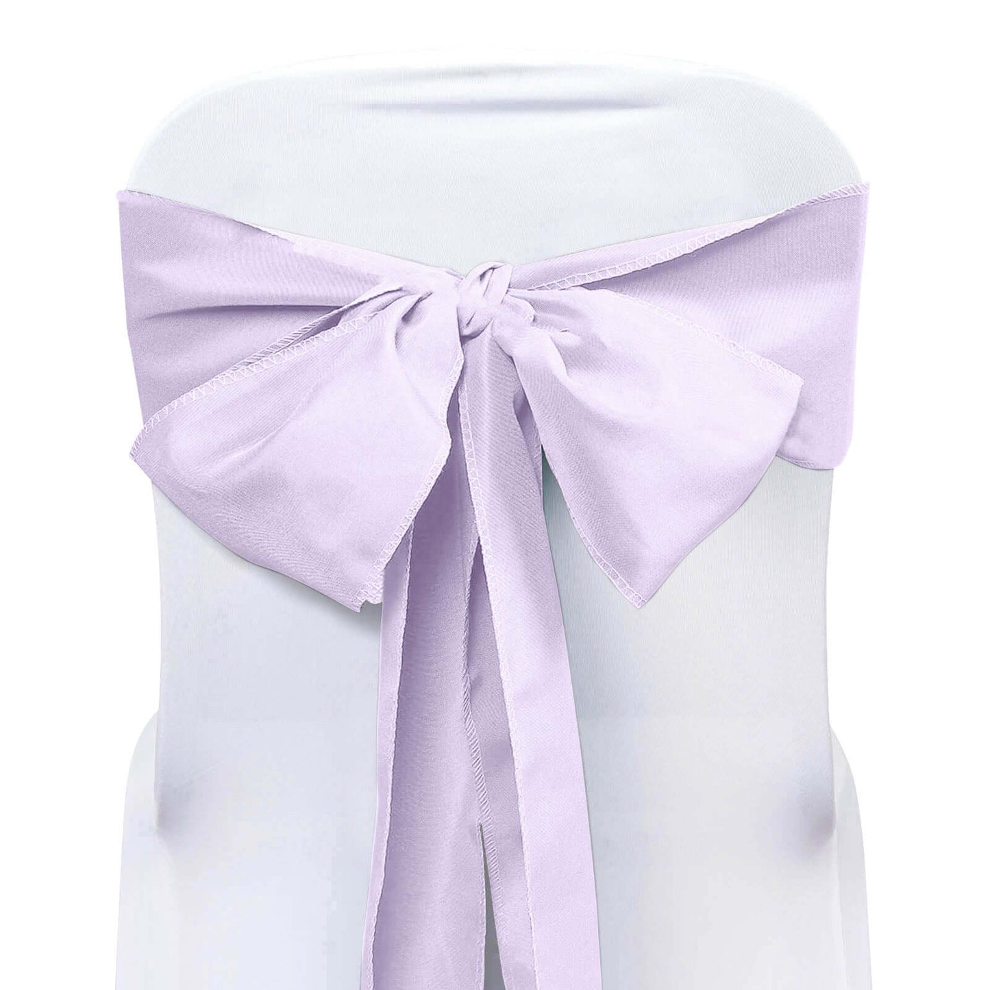 5 Pack Polyester Chair Sashes Lavender Lilac 6"x108" - Linen Luxes