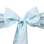5 Pack Polyester Chair Sashes Light Blue 6"x108" - Linen Luxes