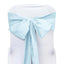 5 Pack Polyester Chair Sashes Light Blue 6"x108" - Linen Luxes