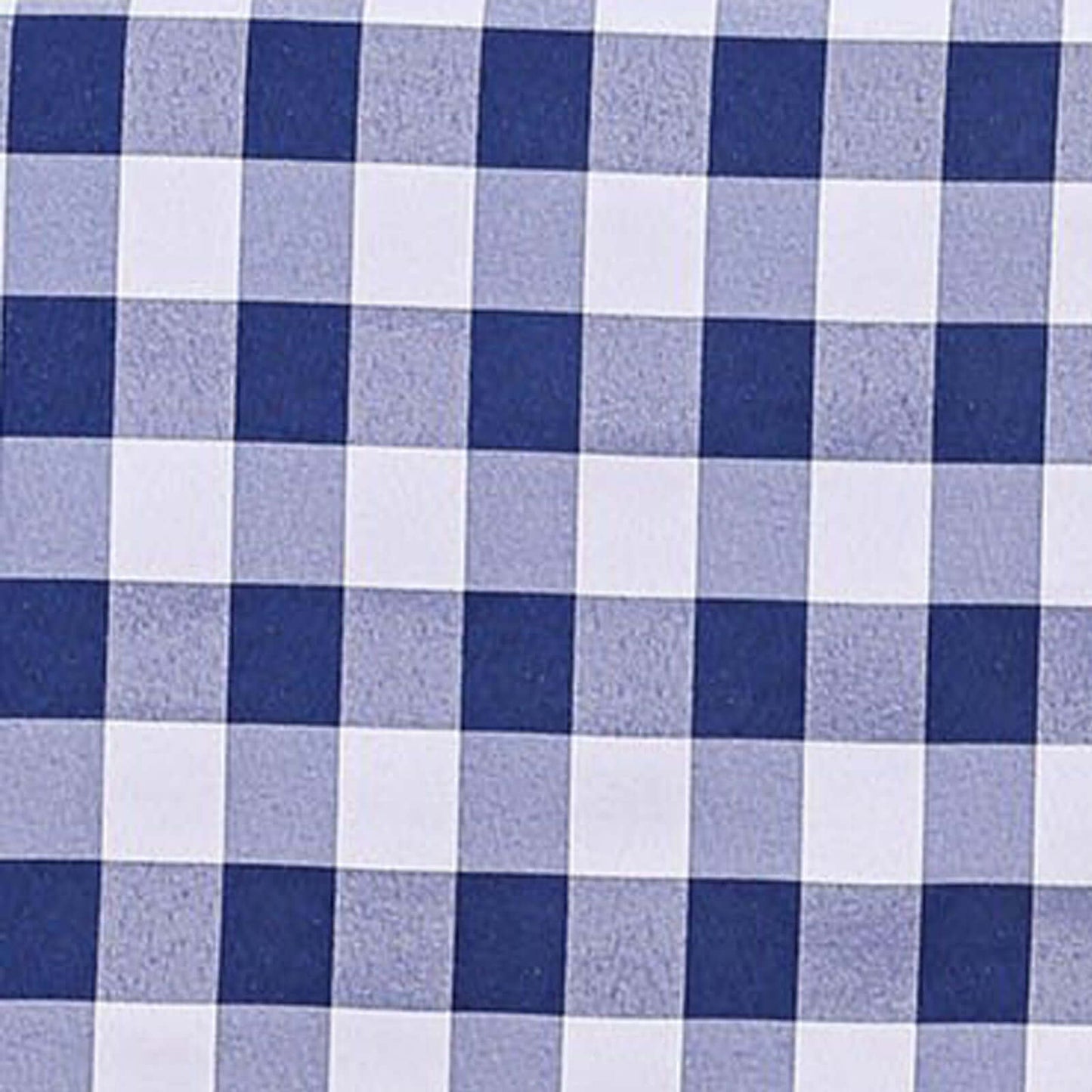 5 Pack Polyester Chair Sashes Navy Blue/White Buffalo Plaid - Durable & Reusable Chair Bows 6"x108" - Linen Luxes