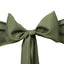 5 Pack Polyester Chair Sashes Olive Green 6"x108" - Linen Luxes