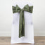 5 Pack Polyester Chair Sashes Olive Green 6"x108" - Linen Luxes