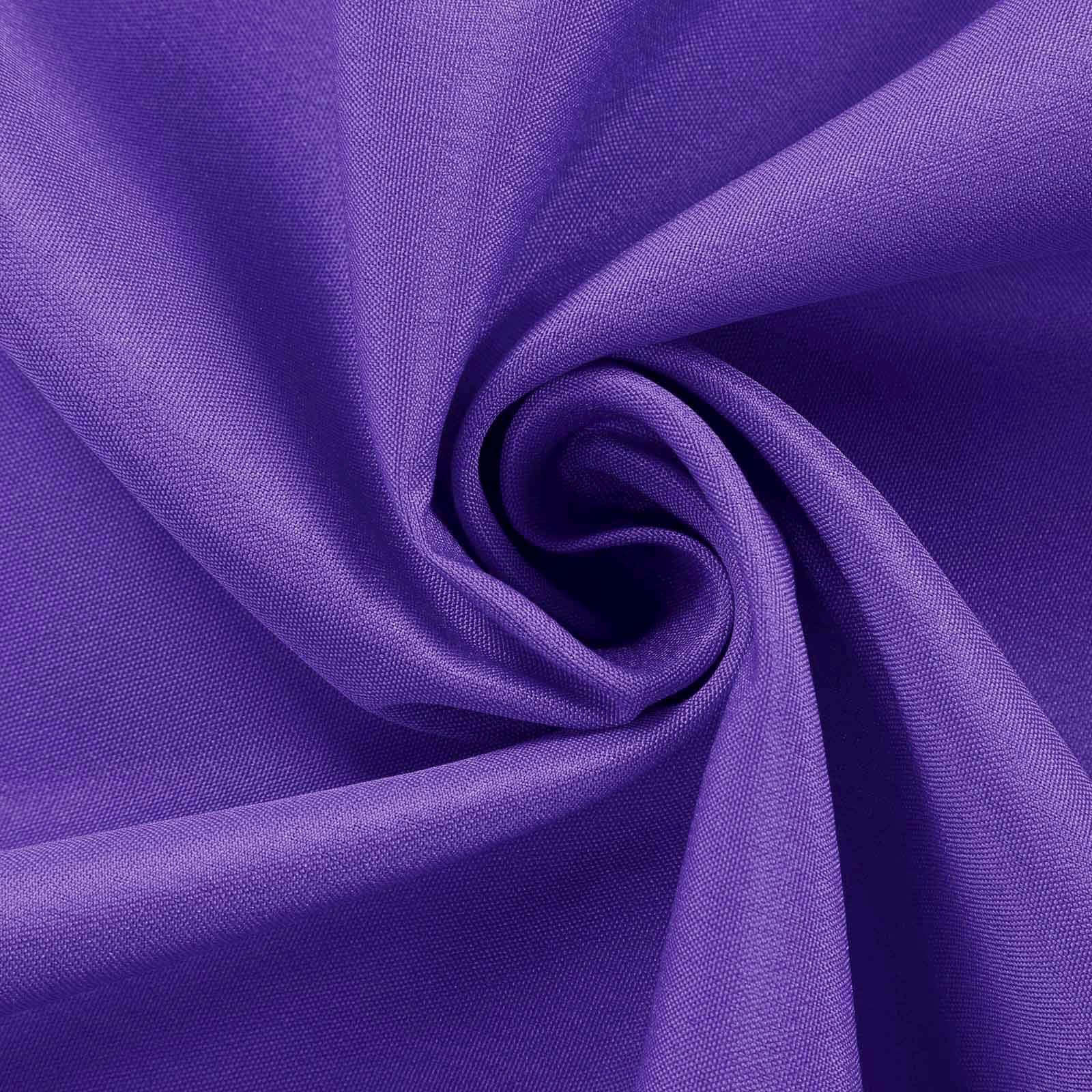 5 Pack Polyester Chair Sashes Purple 6"x108" - Linen Luxes