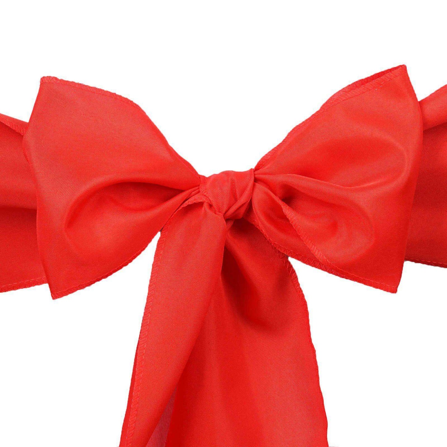 5 Pack Polyester Chair Sashes Red 6"x108" - Linen Luxes