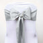 5 Pack Polyester Chair Sashes Silver 6"x108" - Linen Luxes