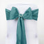 5 Pack Polyester Chair Sashes Turquoise 6"x108" - Linen Luxes