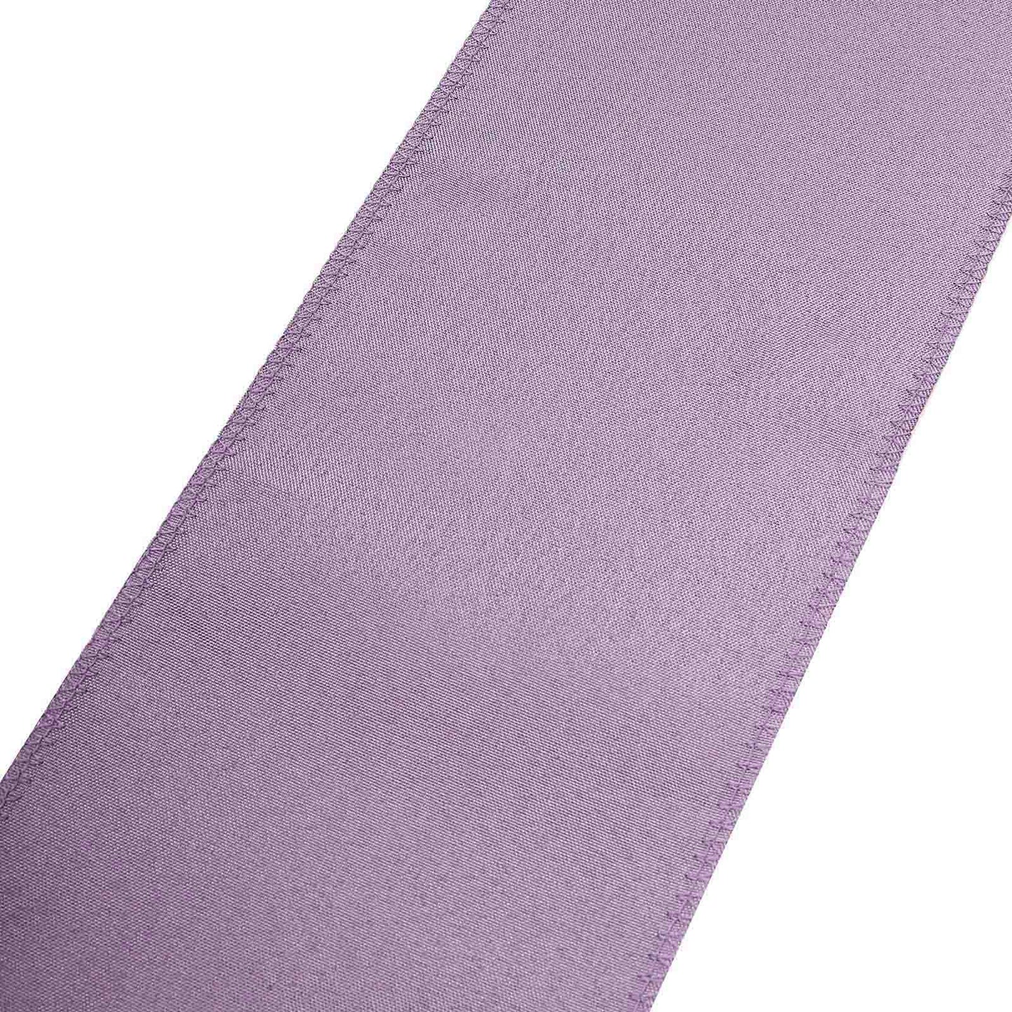 5 Pack Polyester Chair Sashes Violet Amethyst 6"x108" - Linen Luxes