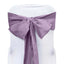 5 Pack Polyester Chair Sashes Violet Amethyst 6"x108" - Linen Luxes