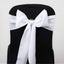 5 Pack Polyester Chair Sashes White - Subtle Elegance for Special Occasions 6"x108" - Linen Luxes