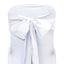 5 Pack Polyester Chair Sashes White - Subtle Elegance for Special Occasions 6"x108" - Linen Luxes