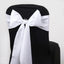 5 Pack Polyester Chair Sashes White - Subtle Elegance for Special Occasions 6"x108" - Linen Luxes