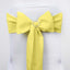 5 Pack Polyester Chair Sashes Yellow 6"x108" - Linen Luxes