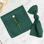 5 Pack Premium Polyester 20"x20" Napkins Hunter Emerald Green - Wrinkle-Resistant & Durable Dinner Napkins