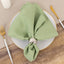 5 Pack Premium Polyester 20"x20" Napkins Sage Green - Wrinkle-Resistant & Durable Dinner Napkins