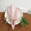 5 Pack Premium Velvet 20"x20" Napkins Blush - Soft Sheen Finish Cloth Napkins - Linen Luxes