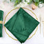 5 Pack Premium Velvet 20"x20" Napkins Hunter Emerald Green - Soft Sheen Finish Cloth Napkins - Linen Luxes