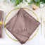5 Pack Premium Velvet 20"x20" Napkins Mauve - Soft Sheen Finish Cloth Napkins - Linen Luxes