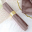 5 Pack Premium Velvet 20"x20" Napkins Mauve - Soft Sheen Finish Cloth Napkins - Linen Luxes