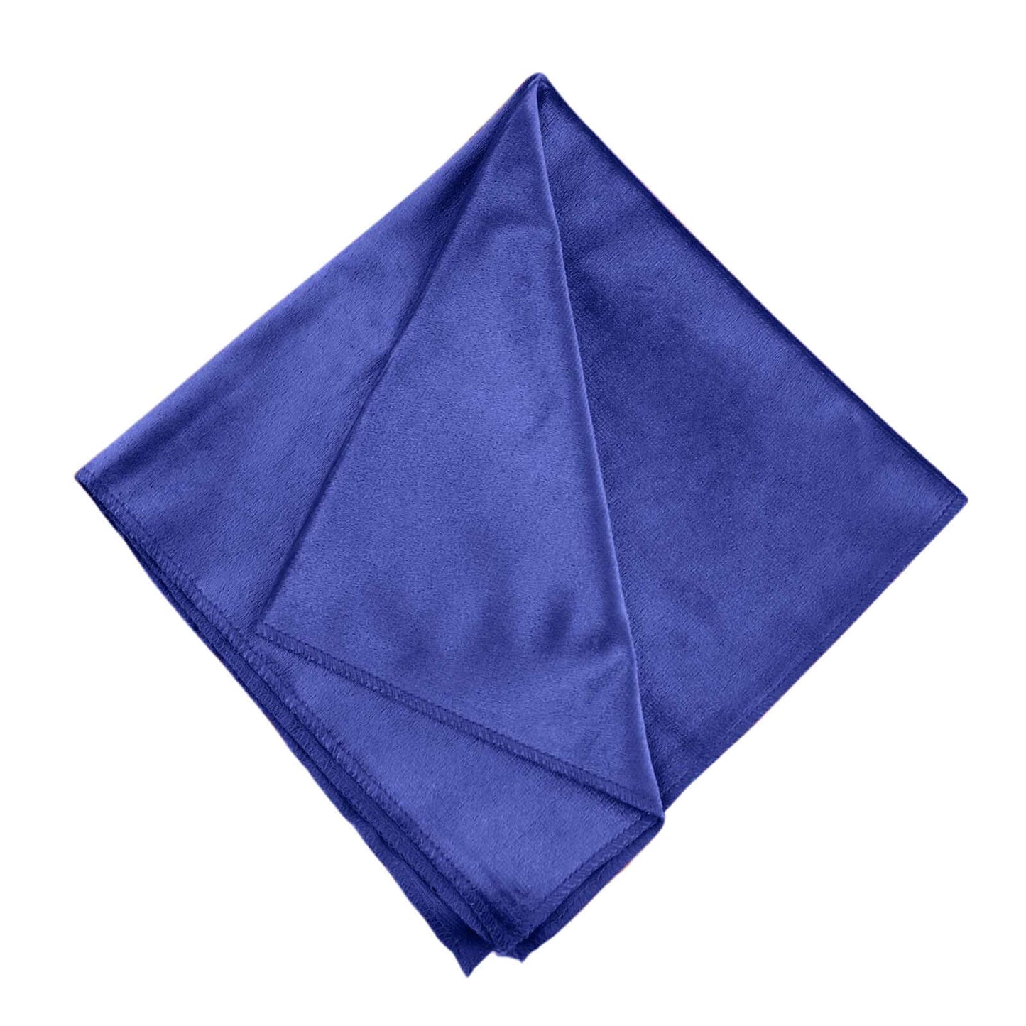 5 Pack Premium Velvet 20"x20" Napkins Royal Blue - Soft Sheen Finish Cloth Napkins - Linen Luxes