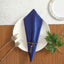 5 Pack Premium Velvet 20"x20" Napkins Royal Blue - Soft Sheen Finish Cloth Napkins - Linen Luxes