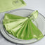 5 Pack Satin 20"x20" Napkins Apple Green - Luxurious Shine & Smooth Dinner Napkins - Linen Luxes