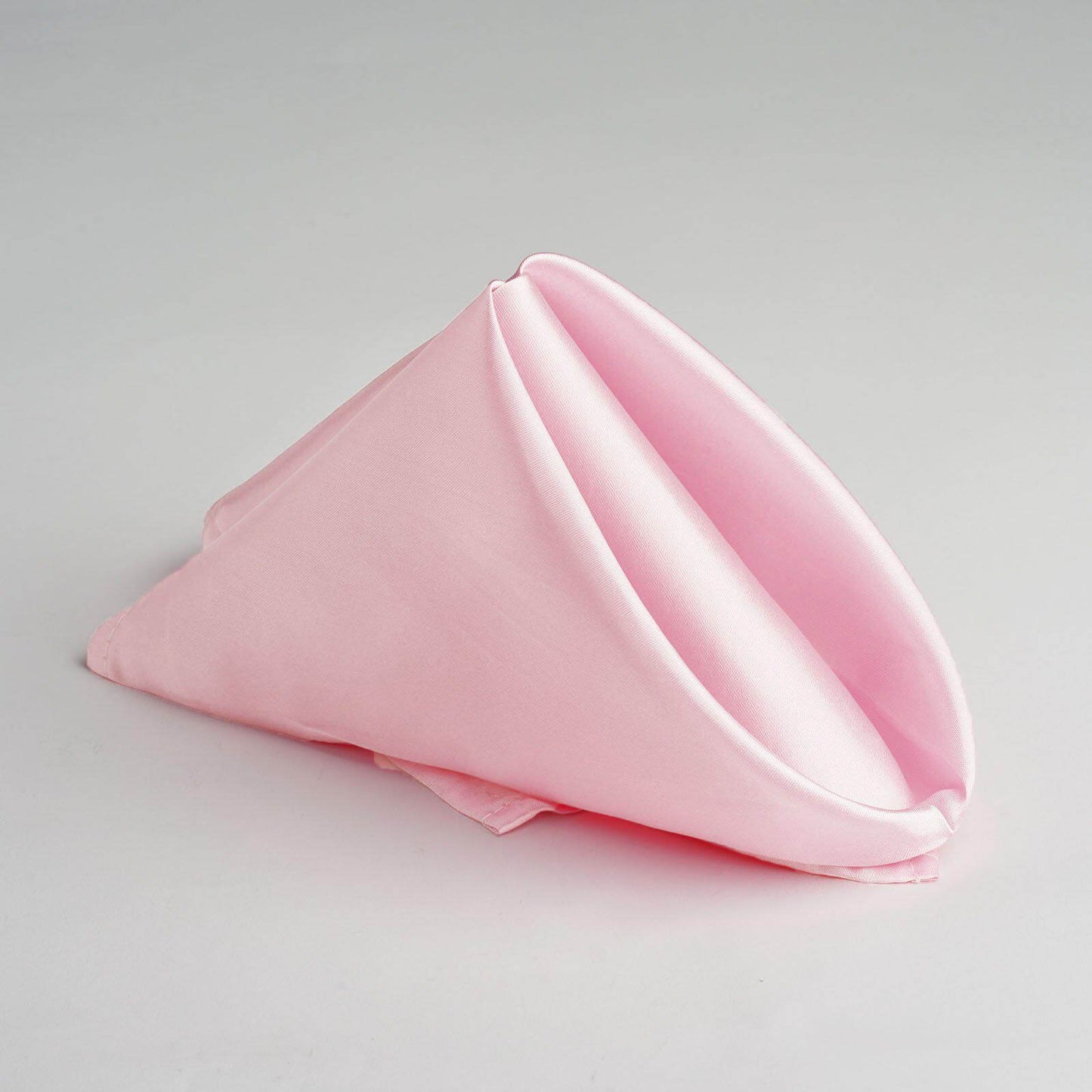 5 Pack Satin 20"x20" Napkins Blush - Luxurious Shine & Smooth Dinner Napkins - Linen Luxes