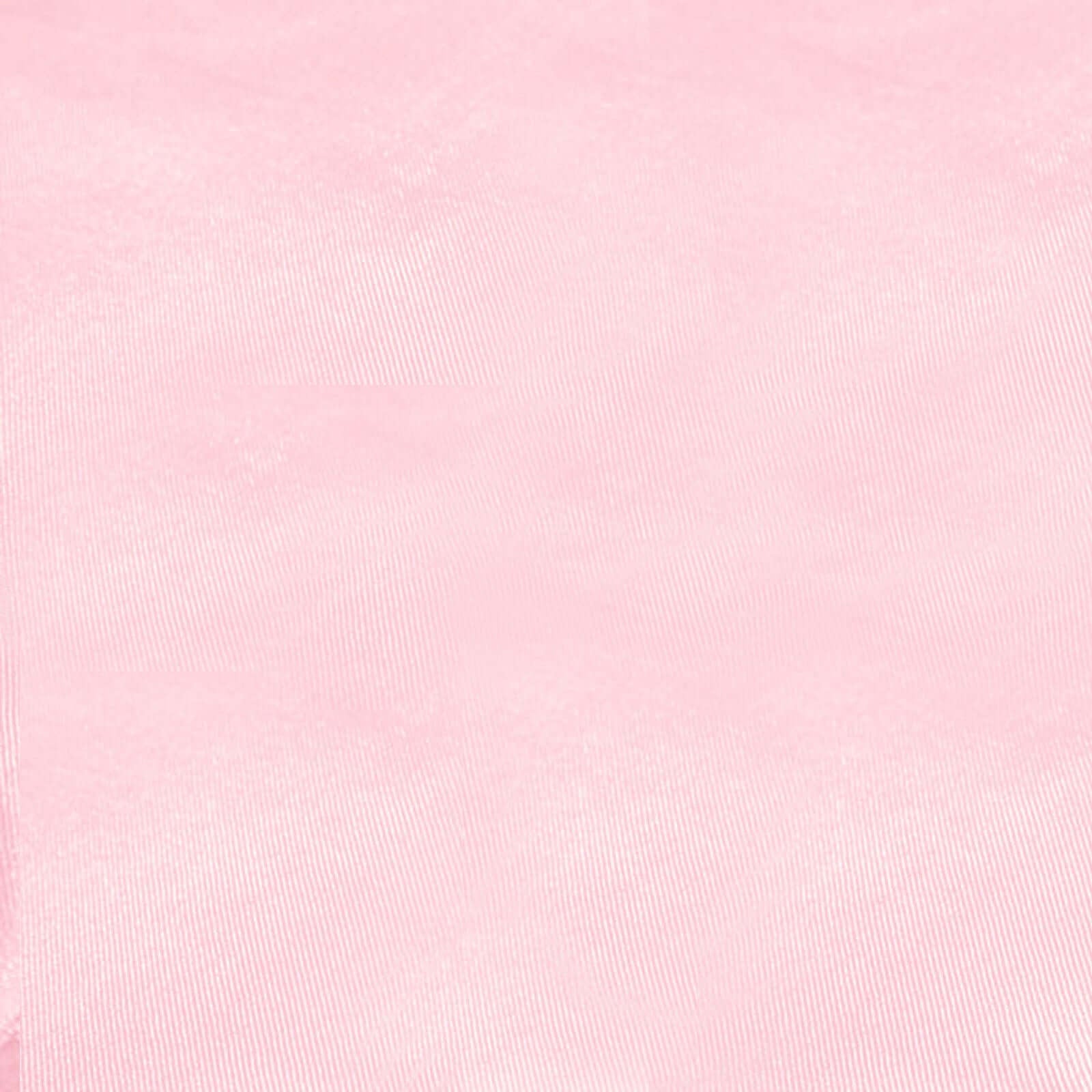 5 Pack Satin 20"x20" Napkins Blush - Luxurious Shine & Smooth Dinner Napkins - Linen Luxes