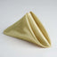 5 Pack Satin 20"x20" Napkins Champagne - Luxurious Shine & Smooth Dinner Napkins - Linen Luxes