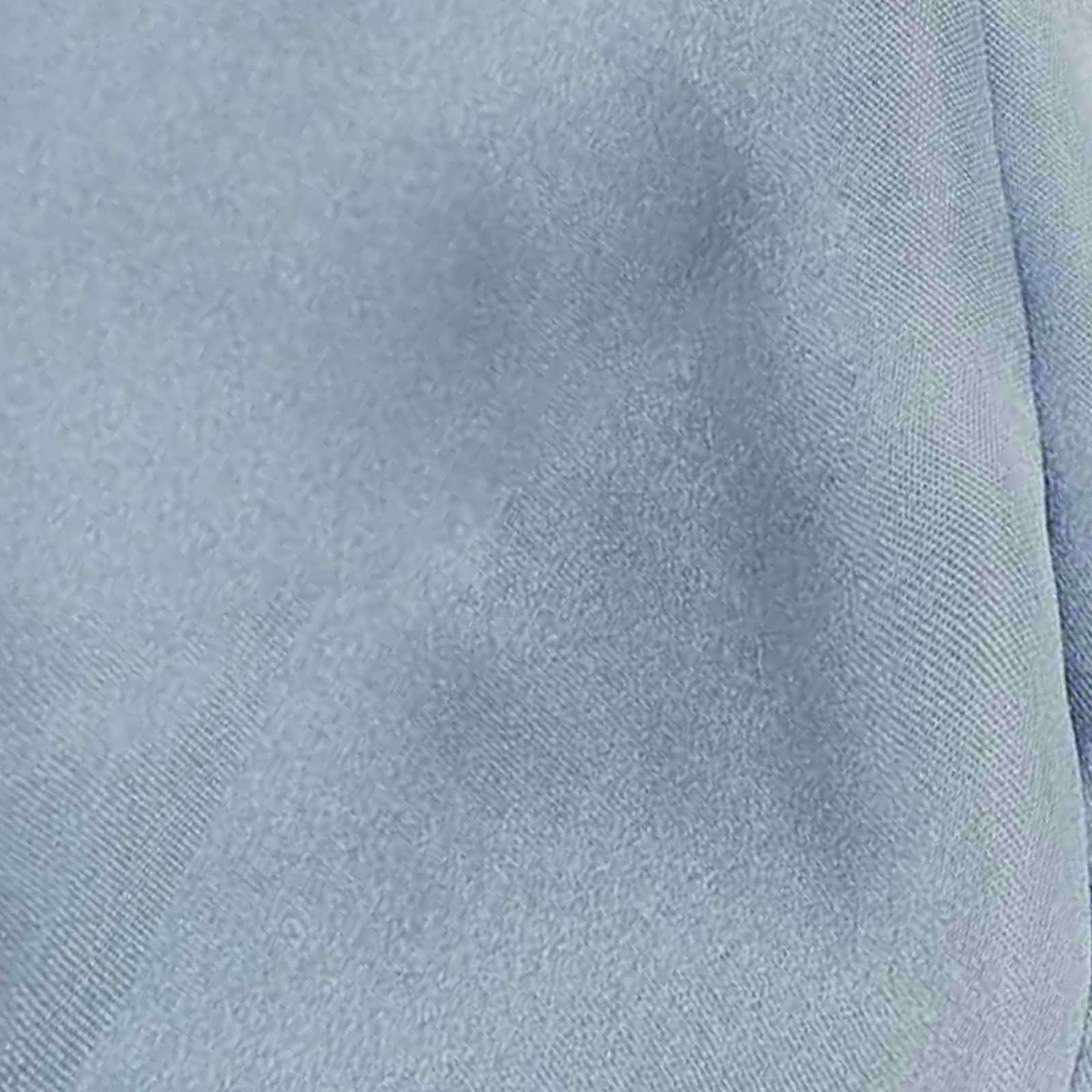 5 Pack Satin 20"x20" Napkins Dusty Blue - Luxurious Shine & Smooth Dinner Napkins - Linen Luxes