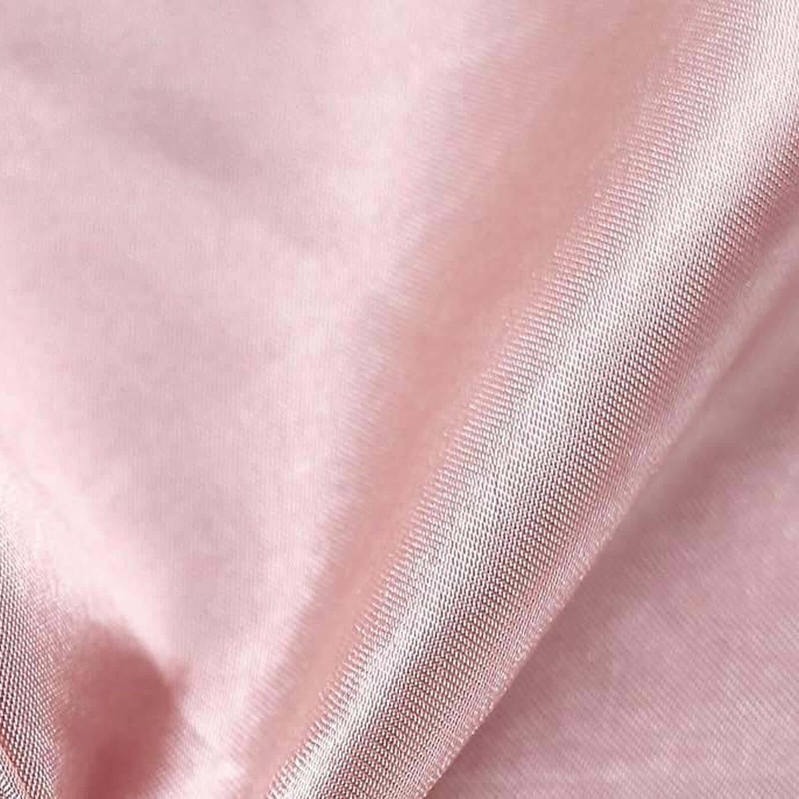 5 Pack Satin 20"x20" Napkins Dusty Rose - Luxurious Shine & Smooth Dinner Napkins - Linen Luxes