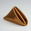 5 Pack Satin 20"x20" Napkins Gold - Luxurious Shine & Smooth Dinner Napkins for Upscale Events - Linen Luxes