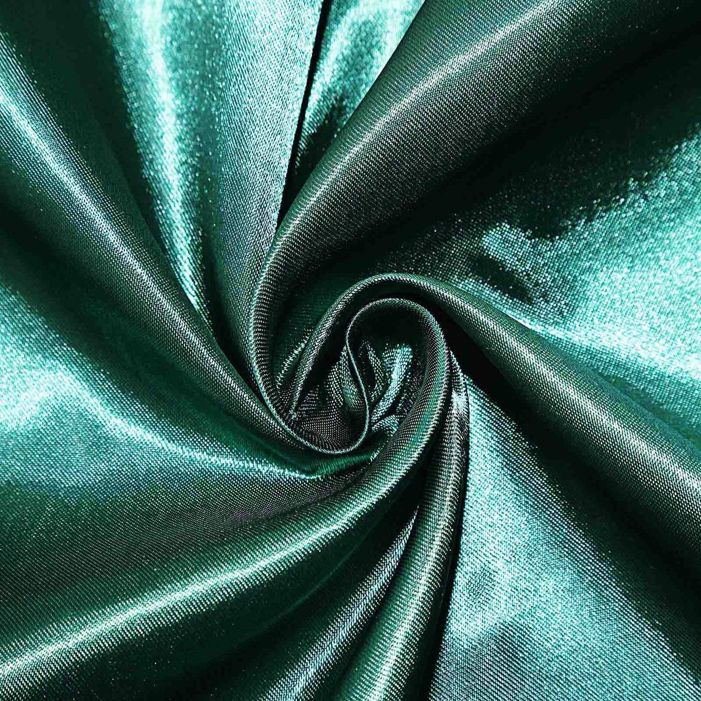 5 Pack Satin 20"x20" Napkins Hunter Emerald Green - Luxurious Shine & Smooth Dinner Napkins - Linen Luxes