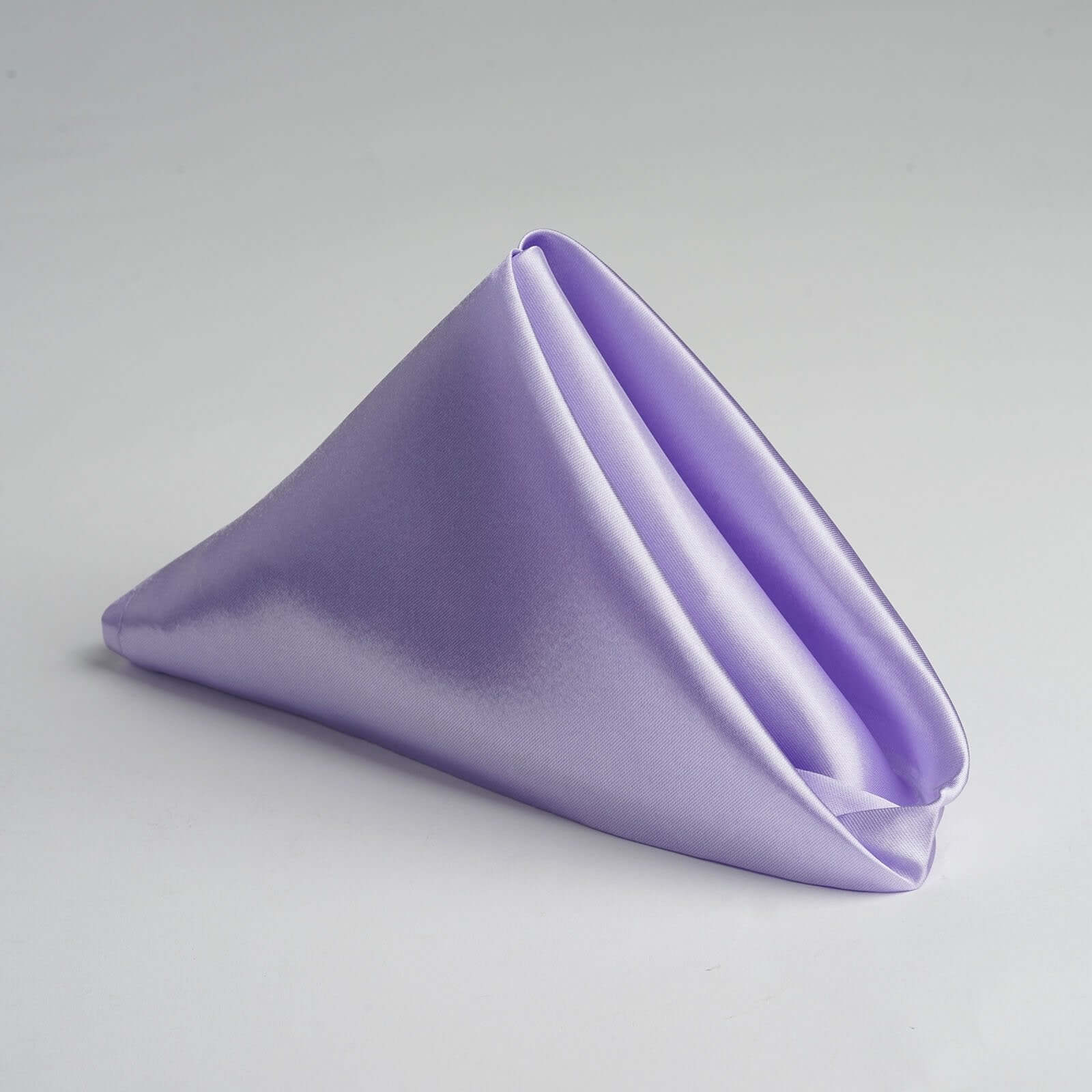 5 Pack Satin 20"x20" Napkins Lavender Lilac - Luxurious Shine & Smooth Dinner Napkins - Linen Luxes