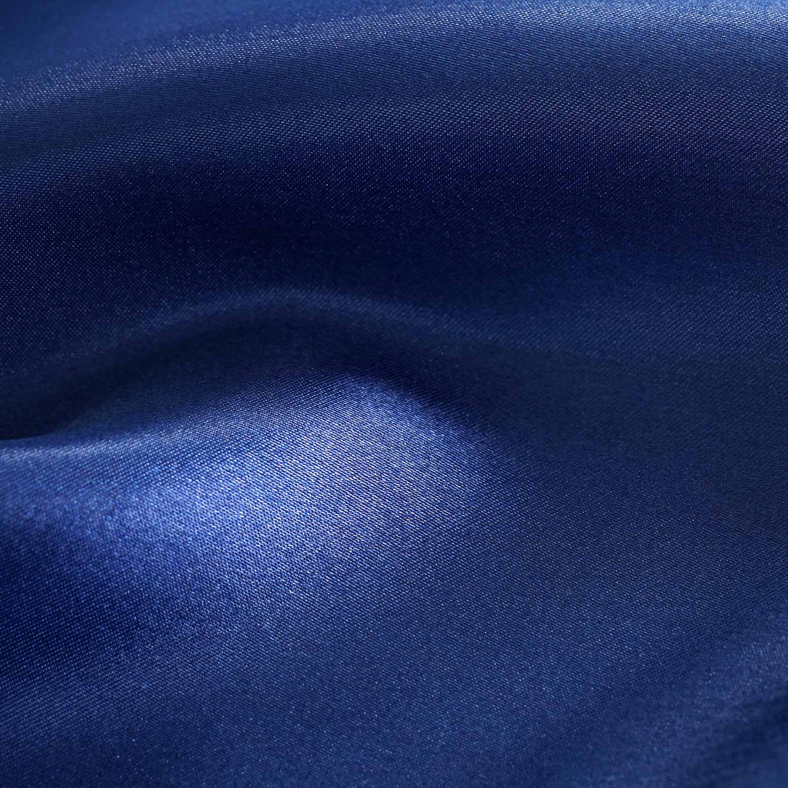 5 Pack Satin 20"x20" Napkins Navy Blue - Luxurious Shine & Smooth Dinner Napkins - Linen Luxes