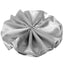 5 Pack Satin 20"x20" Napkins Silver - Luxurious Shine & Smooth Dinner Napkins - Linen Luxes