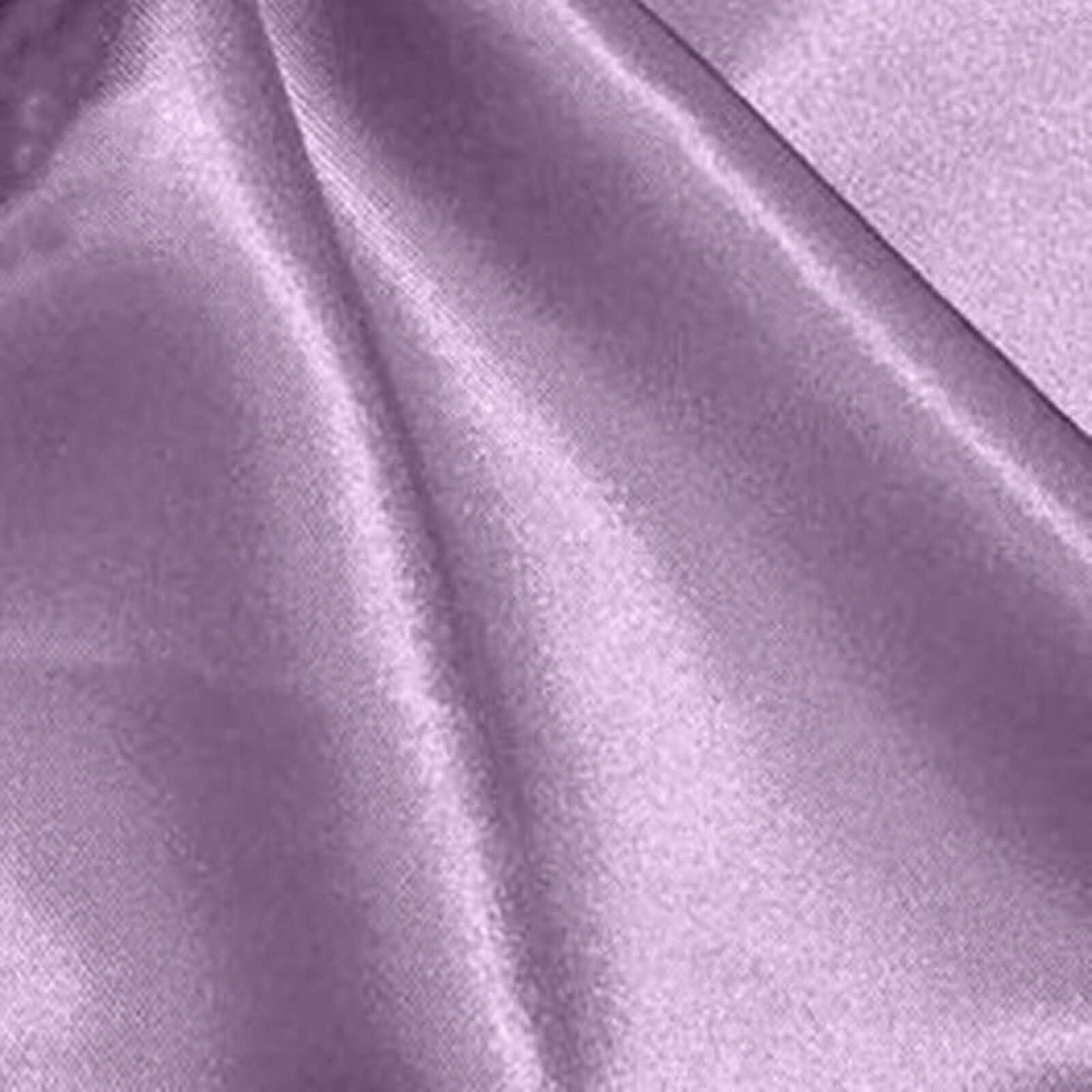 5 Pack Satin 20"x20" Napkins Violet Amethyst - Luxurious Shine & Smooth Dinner Napkins - Linen Luxes