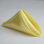 5 Pack Satin 20"x20" Napkins Yellow - Luxurious Shine & Smooth Dinner Napkins - Linen Luxes