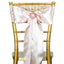 5 Pack Satin Chair Sashes Blush - Durable Chair Bows with Shiny Finish 6"x106" - Linen Luxes