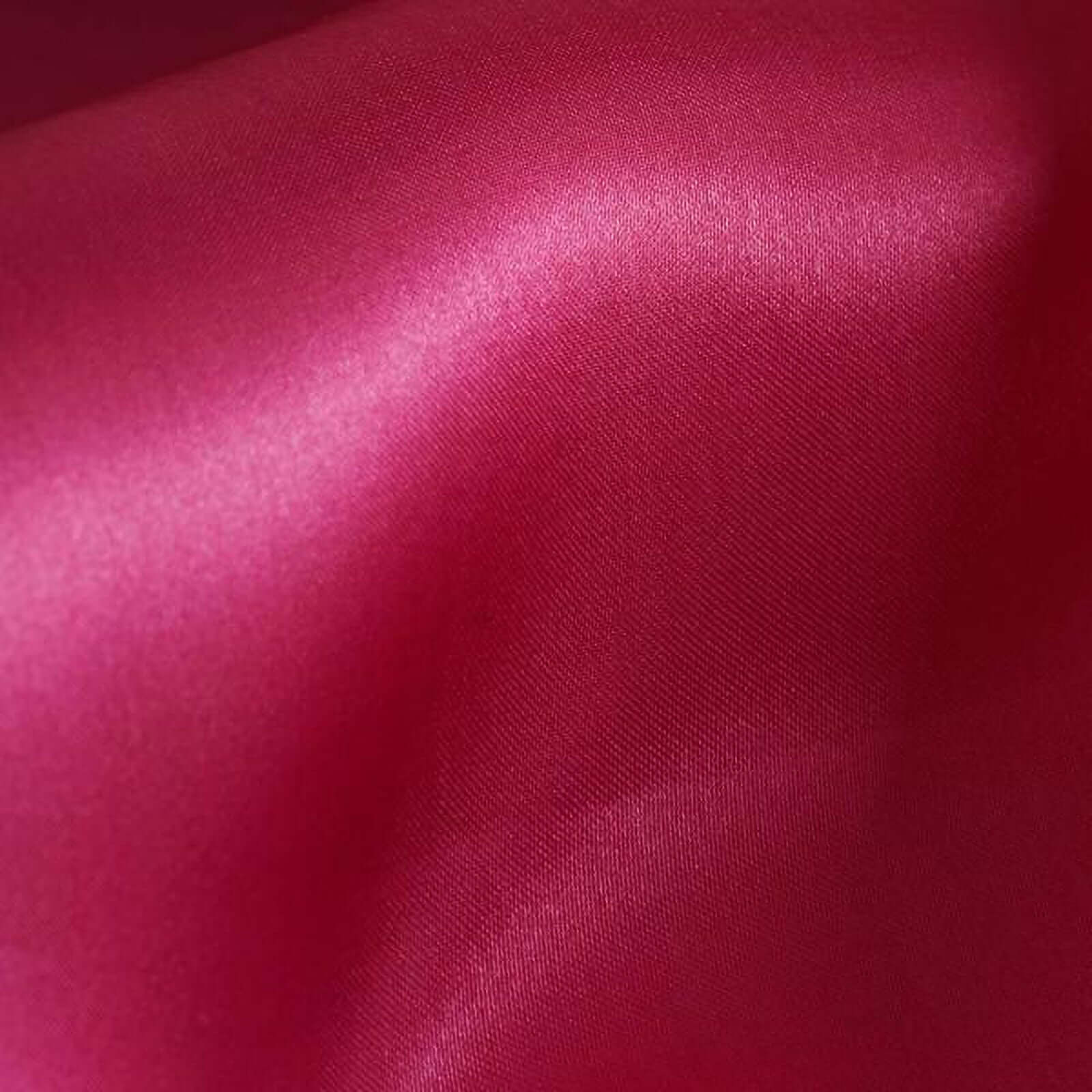 5 Pack Satin Chair Sashes Fuchsia - Durable Chair Bows with Shiny Finish 6"x106" - Linen Luxes