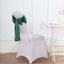 5 Pack Satin Chair Sashes Hunter Emerald Green - Durable Chair Bows with Shiny Finish 6"x106" - Linen Luxes