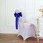 5 Pack Satin Chair Sashes Royal Blue - Durable Chair Bows with Shiny Finish 6"x106" - Linen Luxes