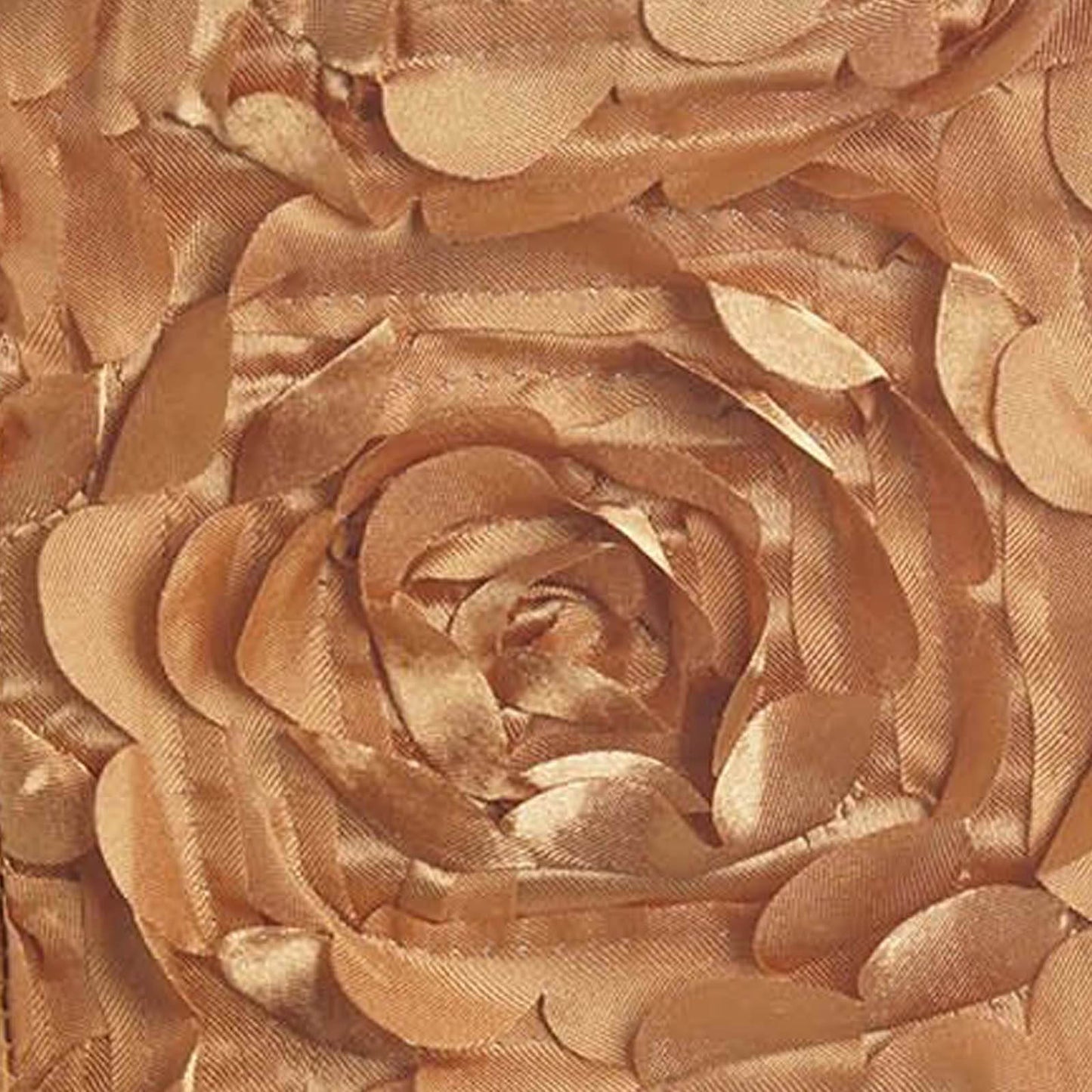 5 Pack Satin Spandex Chair Sashes Gold - Rosette Design Stretch Chair Bands 6"x14" - Linen Luxes